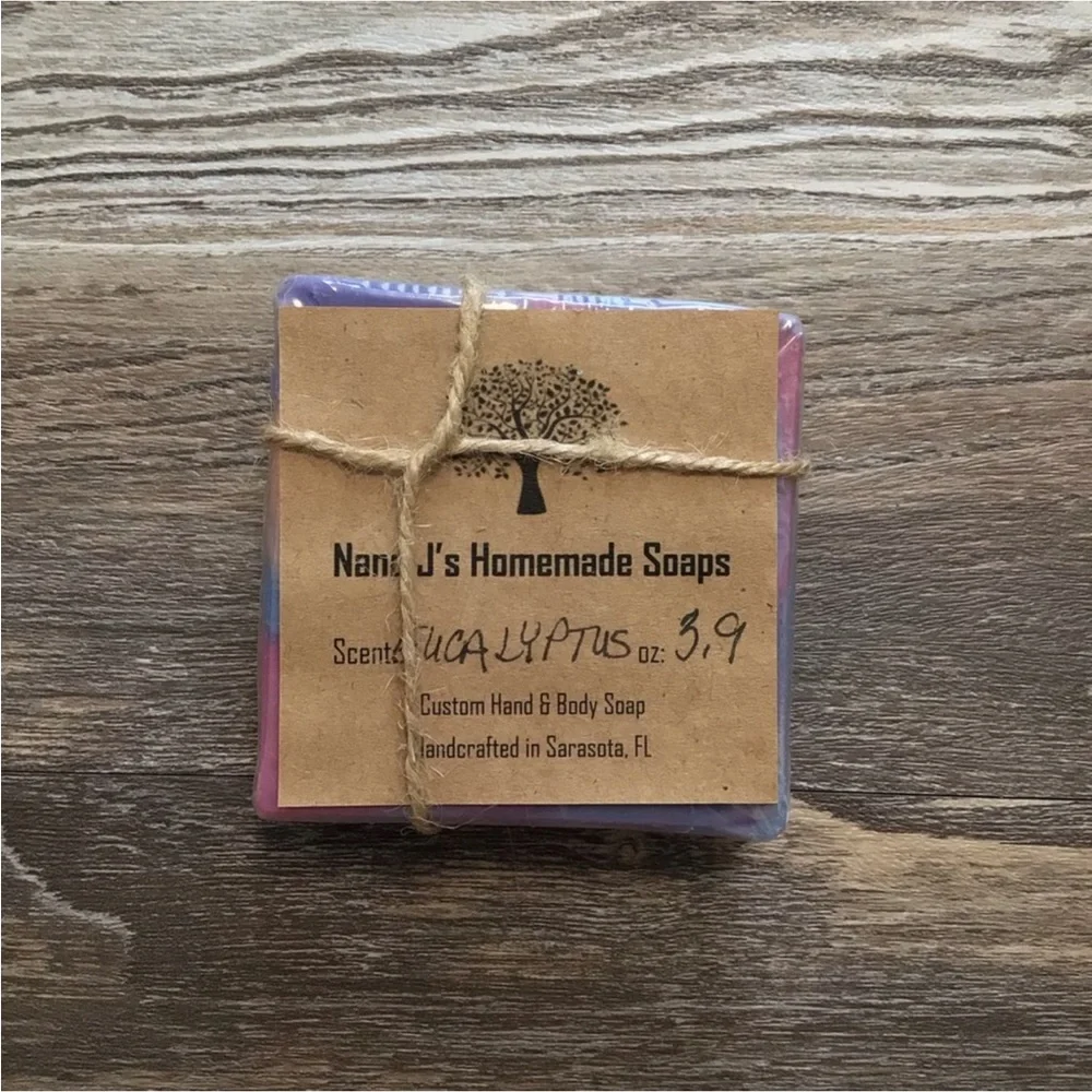 Homemade Eucalyptus Bar Soaps NWT